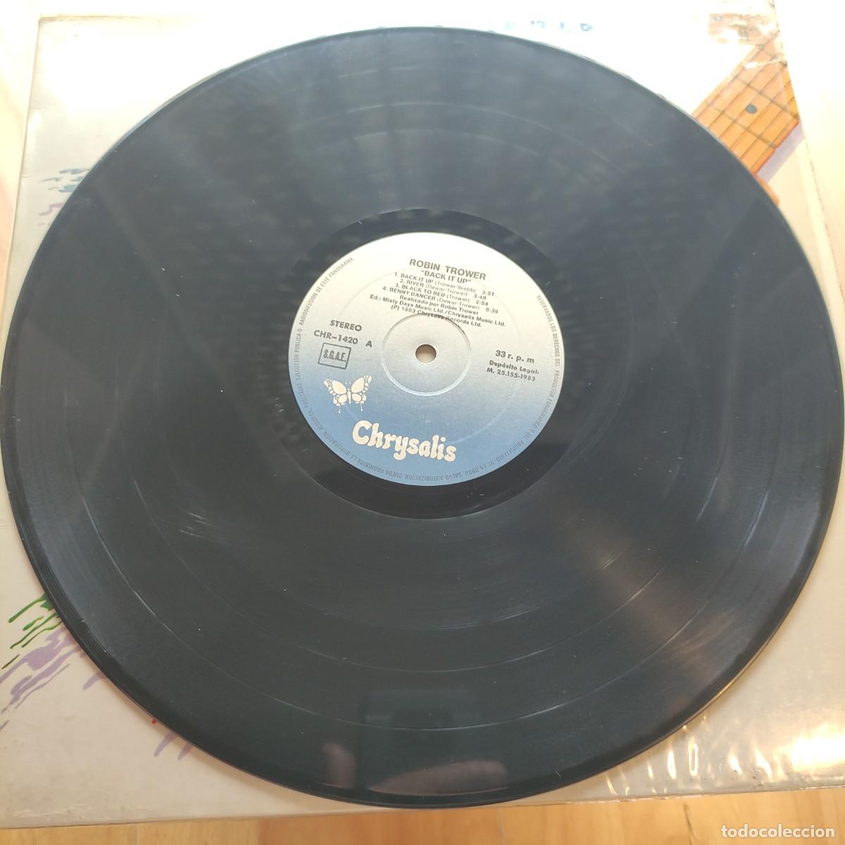 Discos de vinilo: Robin Trower - Back It ip ** LP CHYSALIS ** CON FUNDA ** JUANI - Foto 3