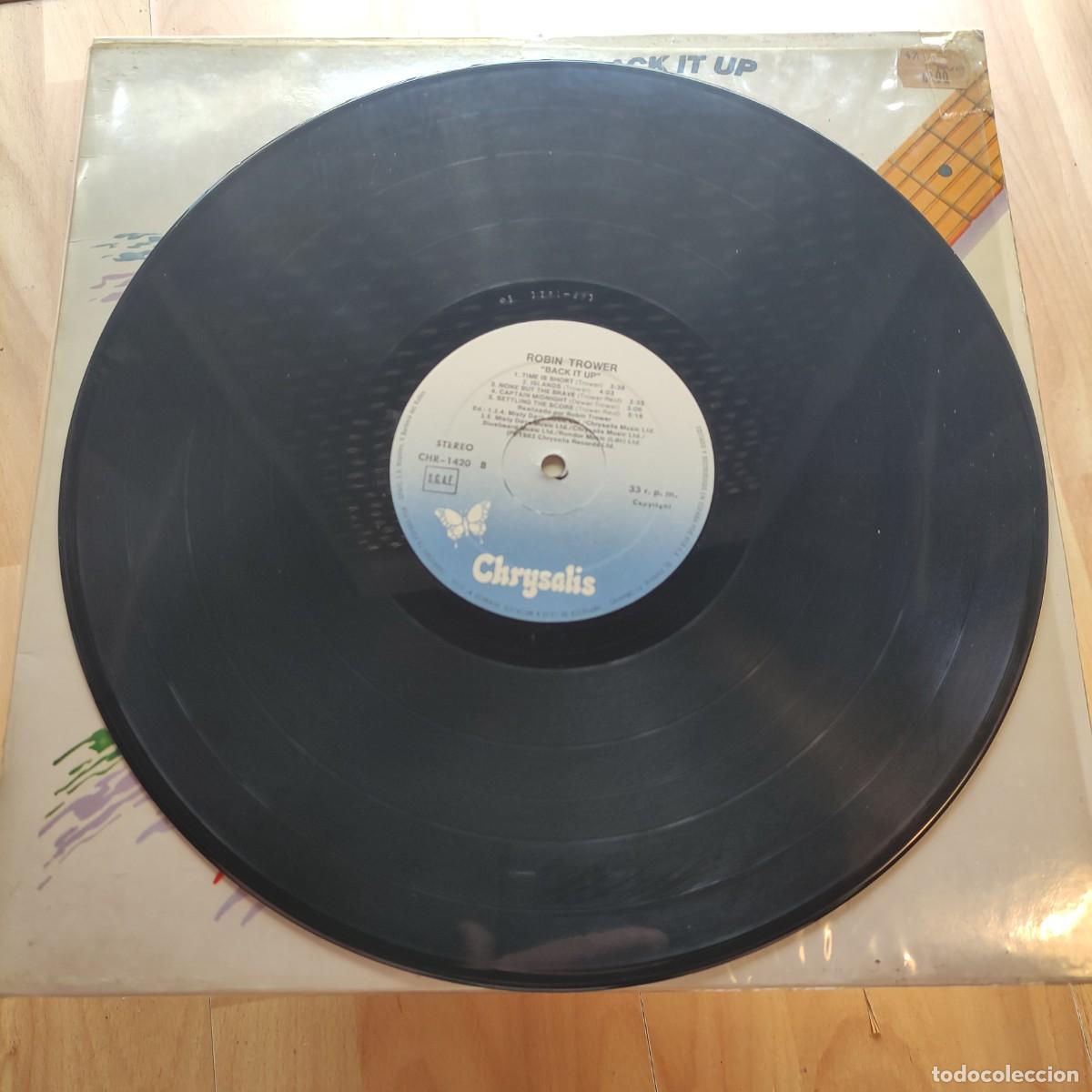 Discos de vinilo: Robin Trower - Back It ip ** LP CHYSALIS ** CON FUNDA ** JUANI - Foto 4