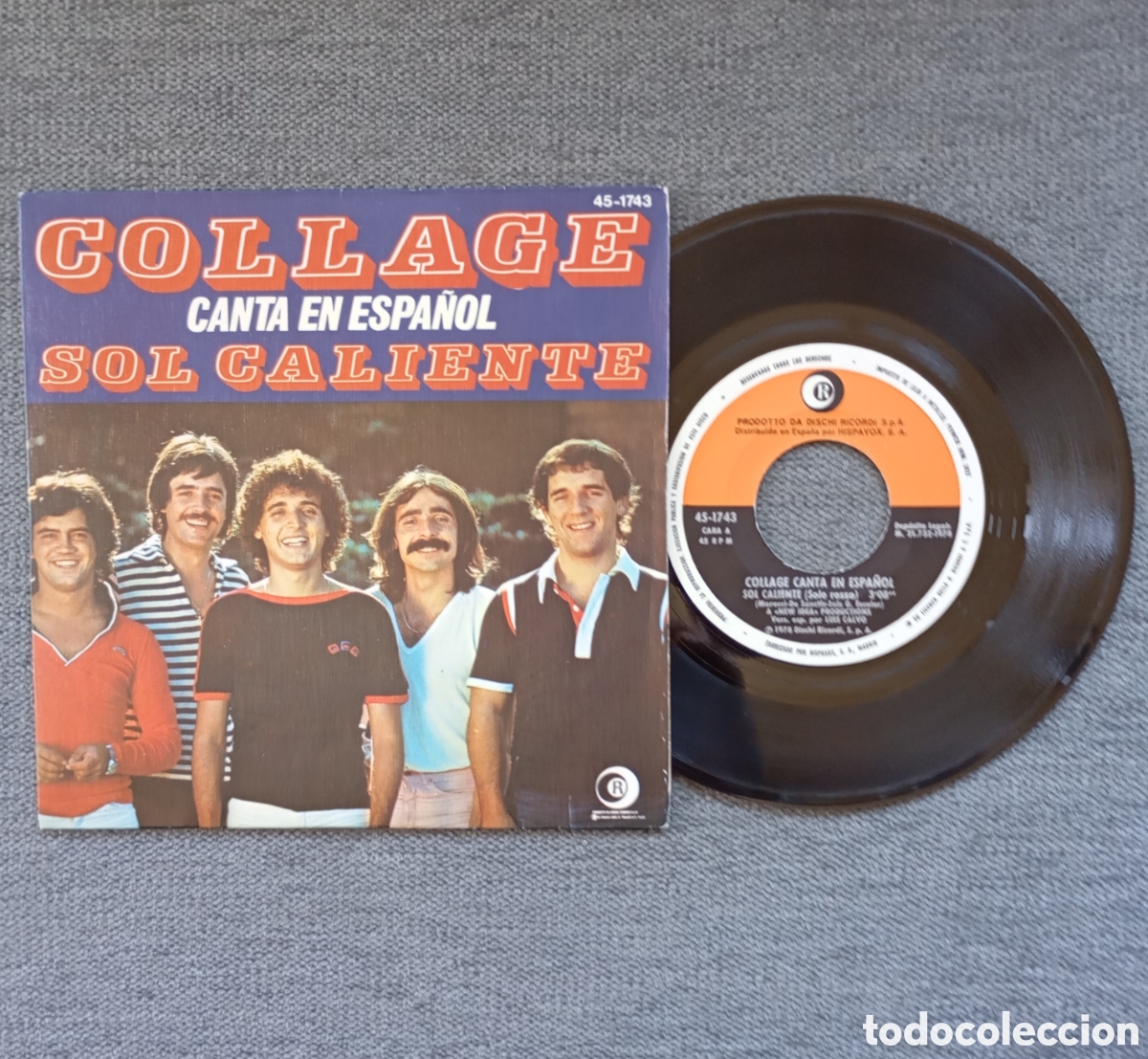 Discos de vinilo: Collage. Sol Caliente/ Yo. Single 7&rdquo;, a&ntilde;o 1978. - Foto 1