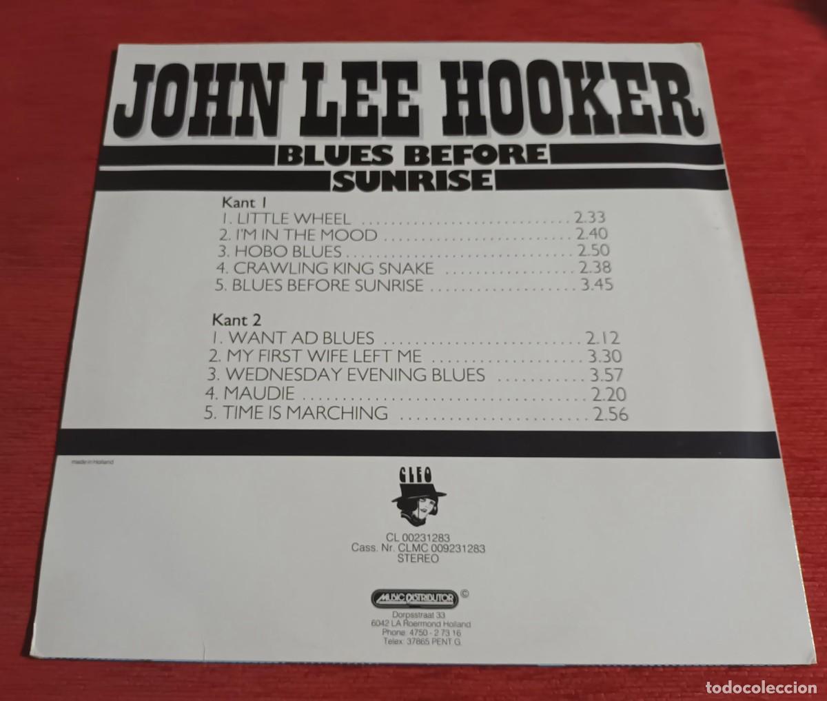 Discos de vinilo: JOHN LEE HOOKER - BLUES BEFORE SUNRISE - LP - Foto 2