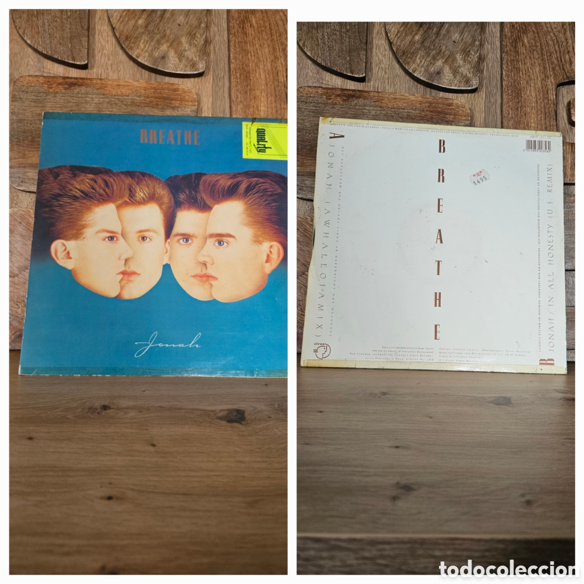 Discos de vinilo: Maxi Single &rdquo;Breathe&rdquo; importaci&oacute;n &rdquo;Jonah&rdquo; - Foto 1