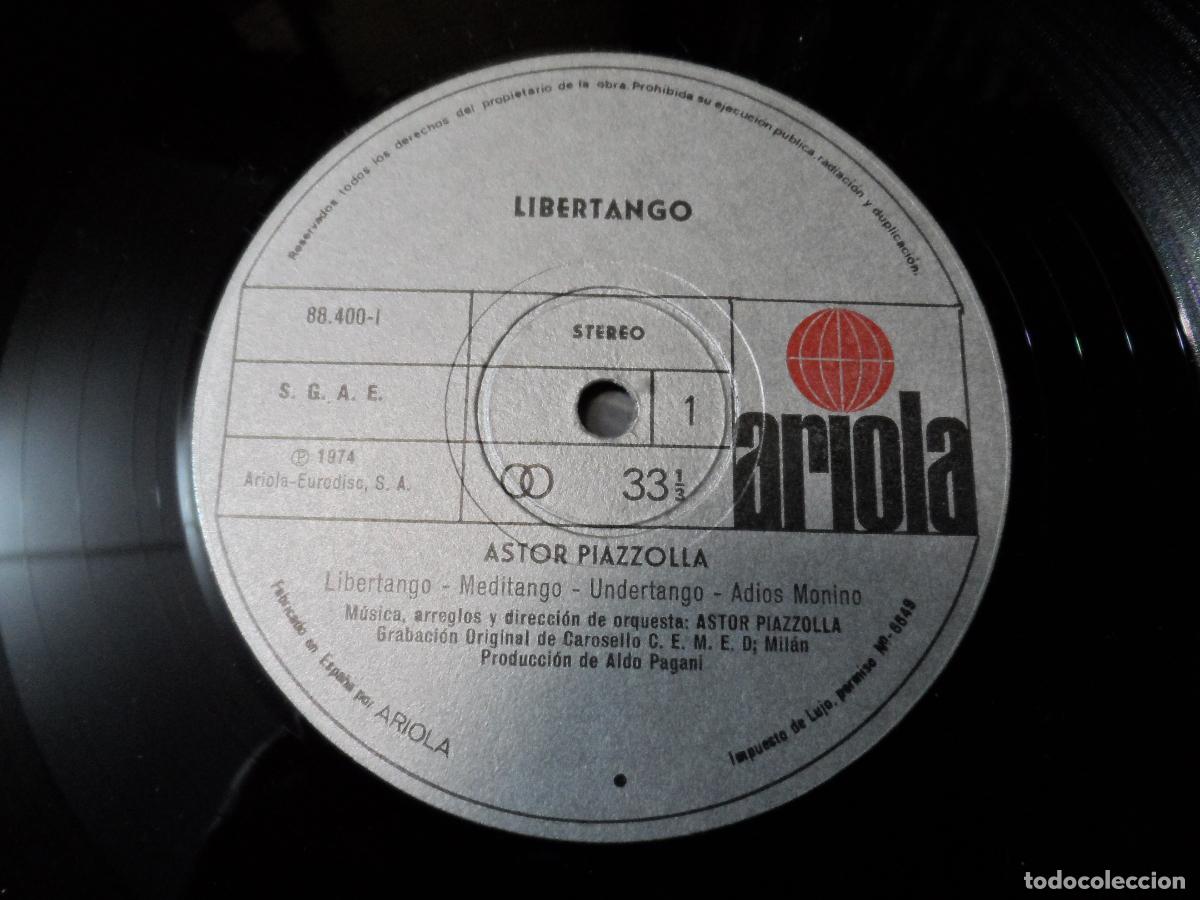Discos de vinilo: Astor Piazzolla &ndash; Libertango (SPAIN 1974) - Foto 4