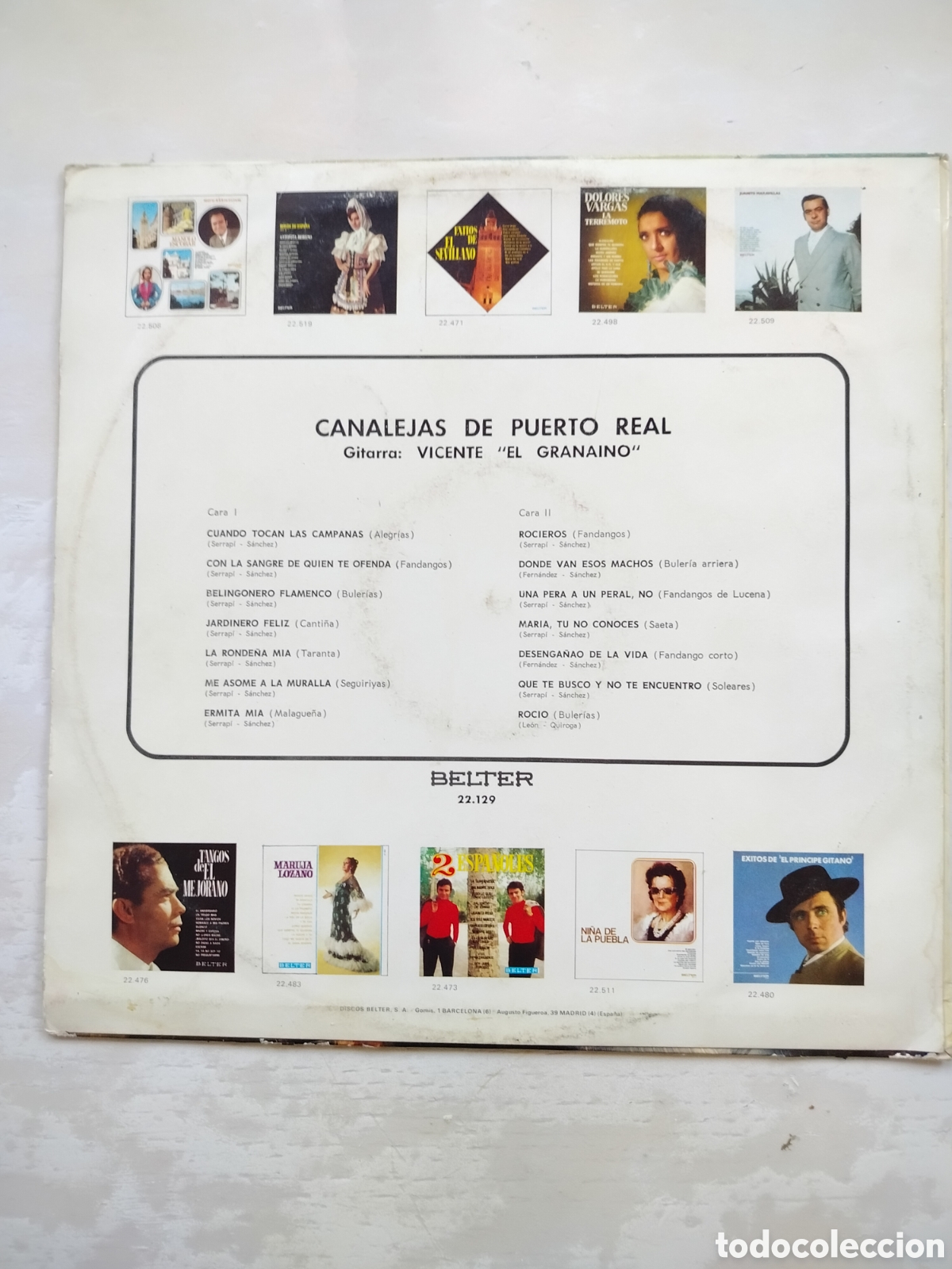 Discos de vinilo: Canalejas de Puerto Real LP - Foto 2