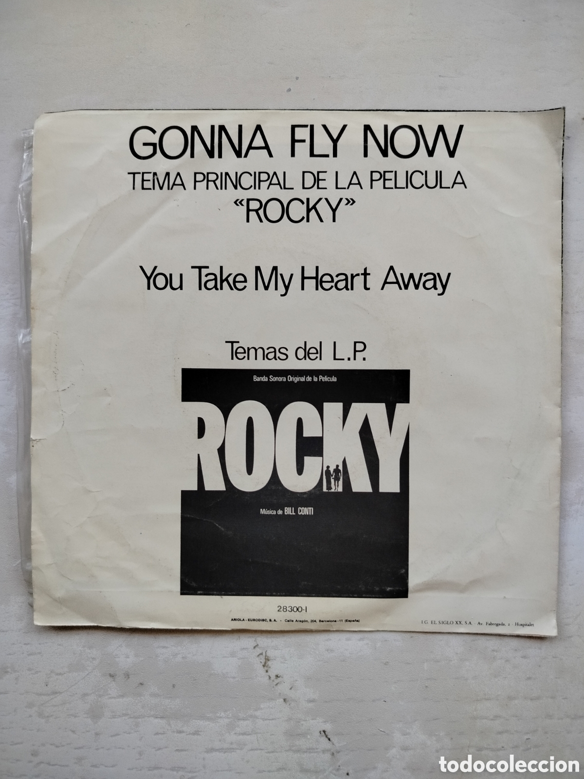 Discos de vinilo: Rocky B.S.O. Single. - Foto 2