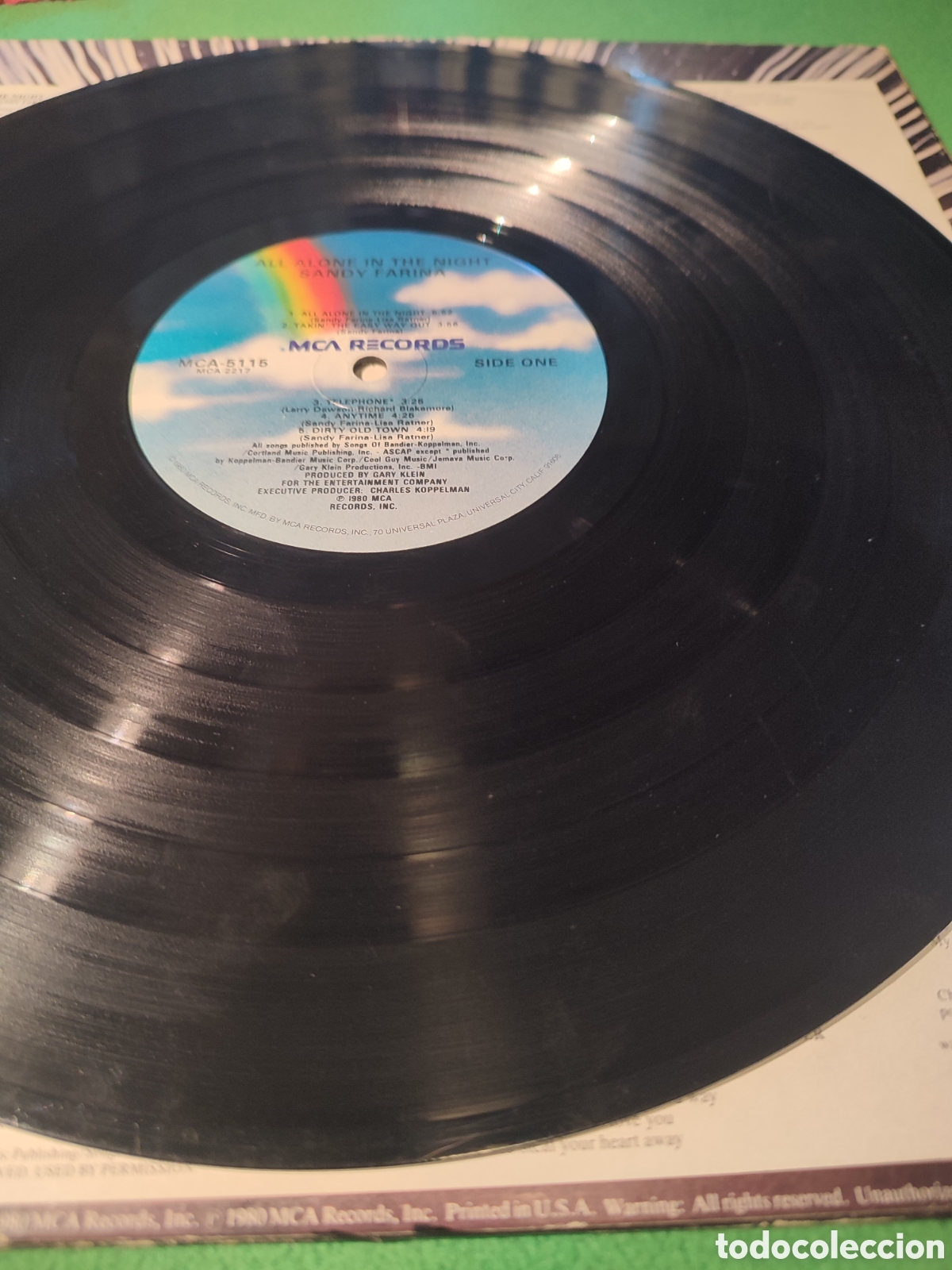 Discos de vinilo: Sandy Farina - All Alone in the night - Foto 3
