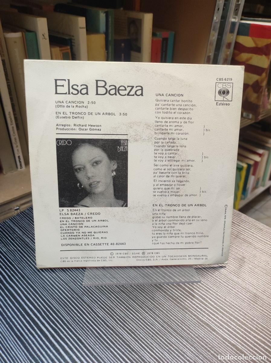 Discos de vinilo: Elsa Baeza &ndash; Una Canci&oacute;n - Foto 2