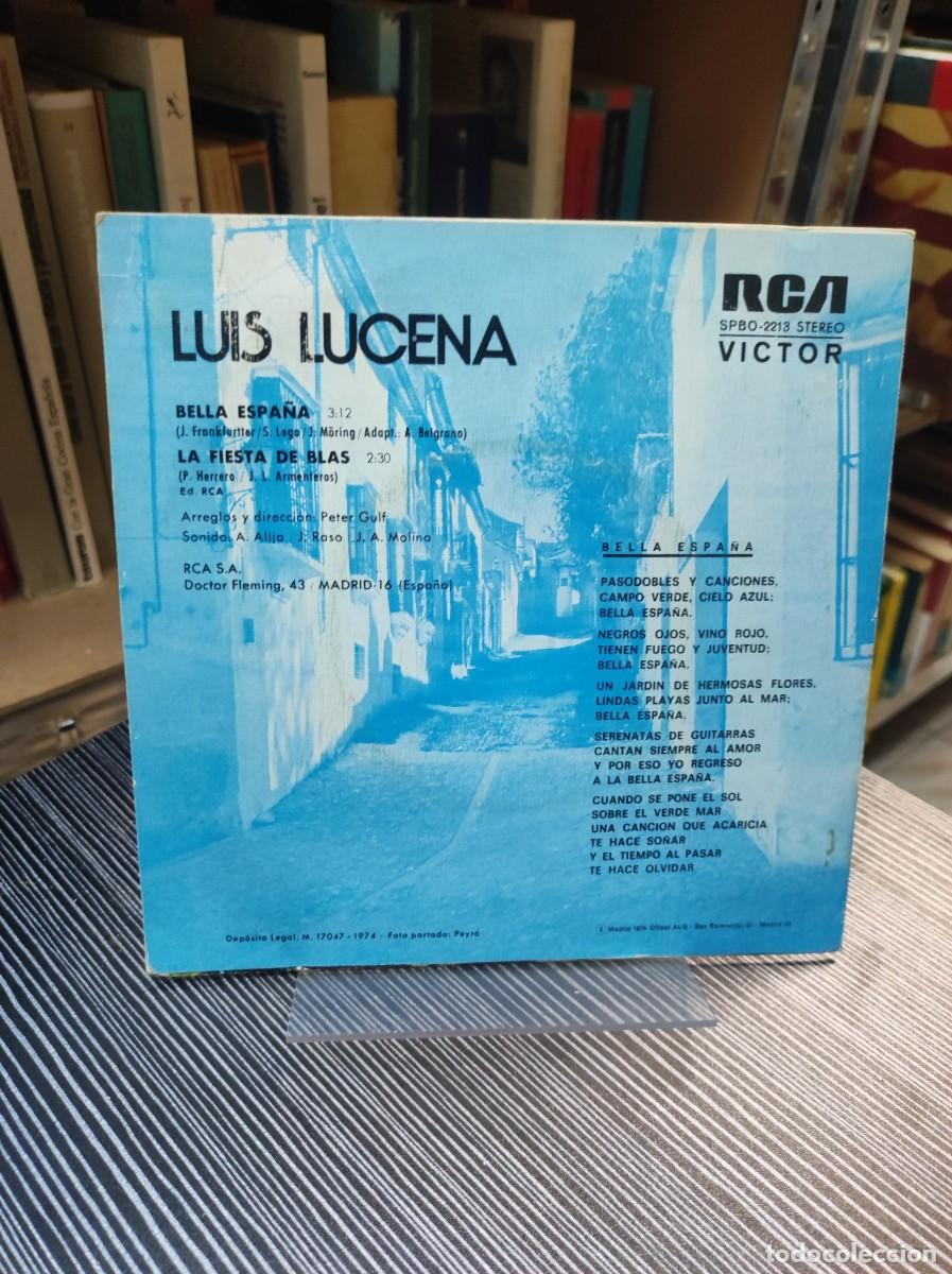 Discos de vinilo: Luis Lucena &ndash; Bella Espa&ntilde;a - Foto 2