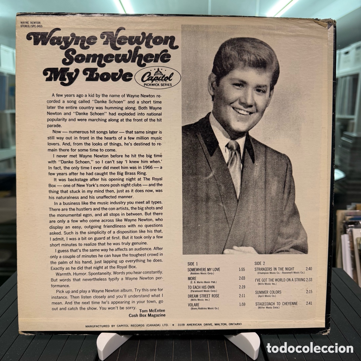 Discos de vinilo: Wayne Newton - Somewhere My Love (LP) - Foto 2