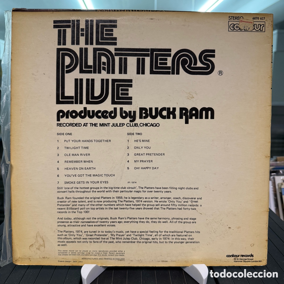 Discos de vinilo: The Platters - The Platters Live (LP) - Foto 2