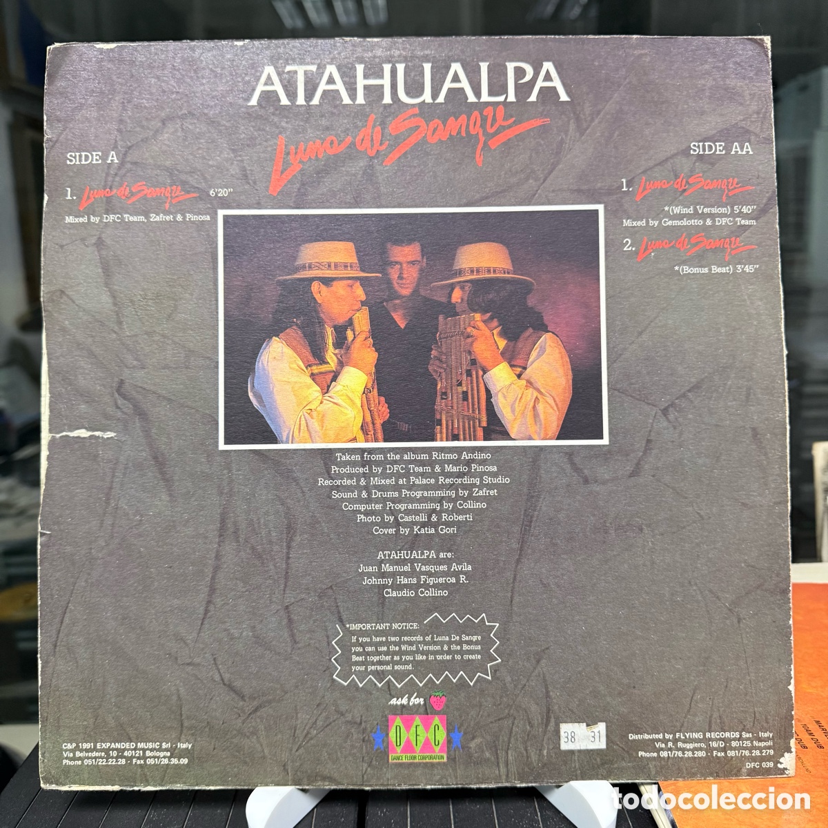 Discos de vinilo: Atahualpa - Luna De Sangre (Maxi) - Foto 2
