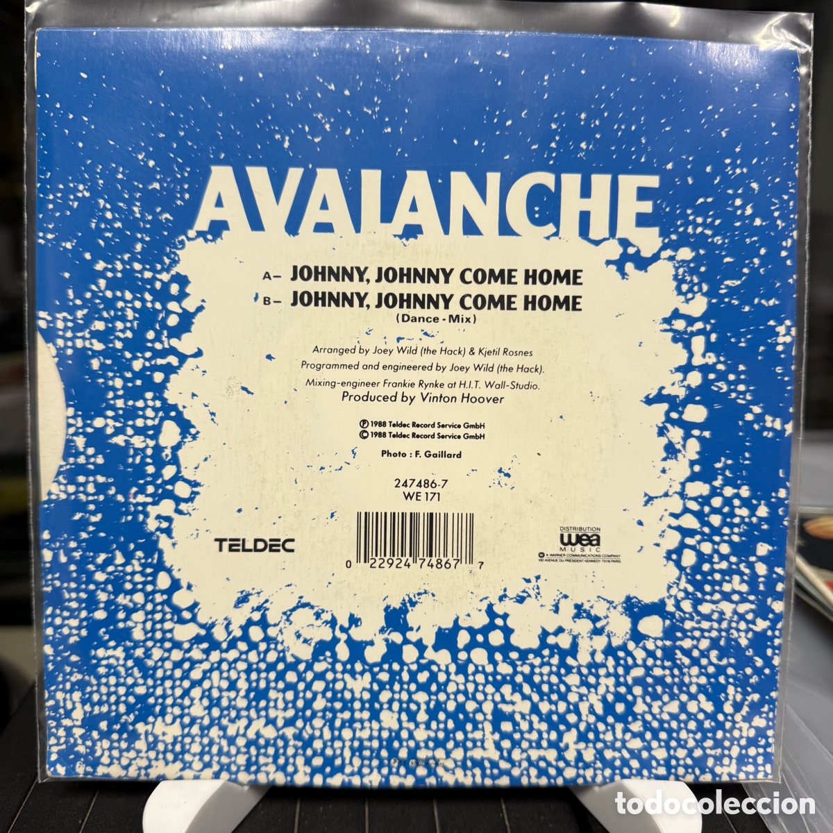 Discos de vinilo: Avalanche - Johnny, Johnny Come Home (Single) - Foto 2