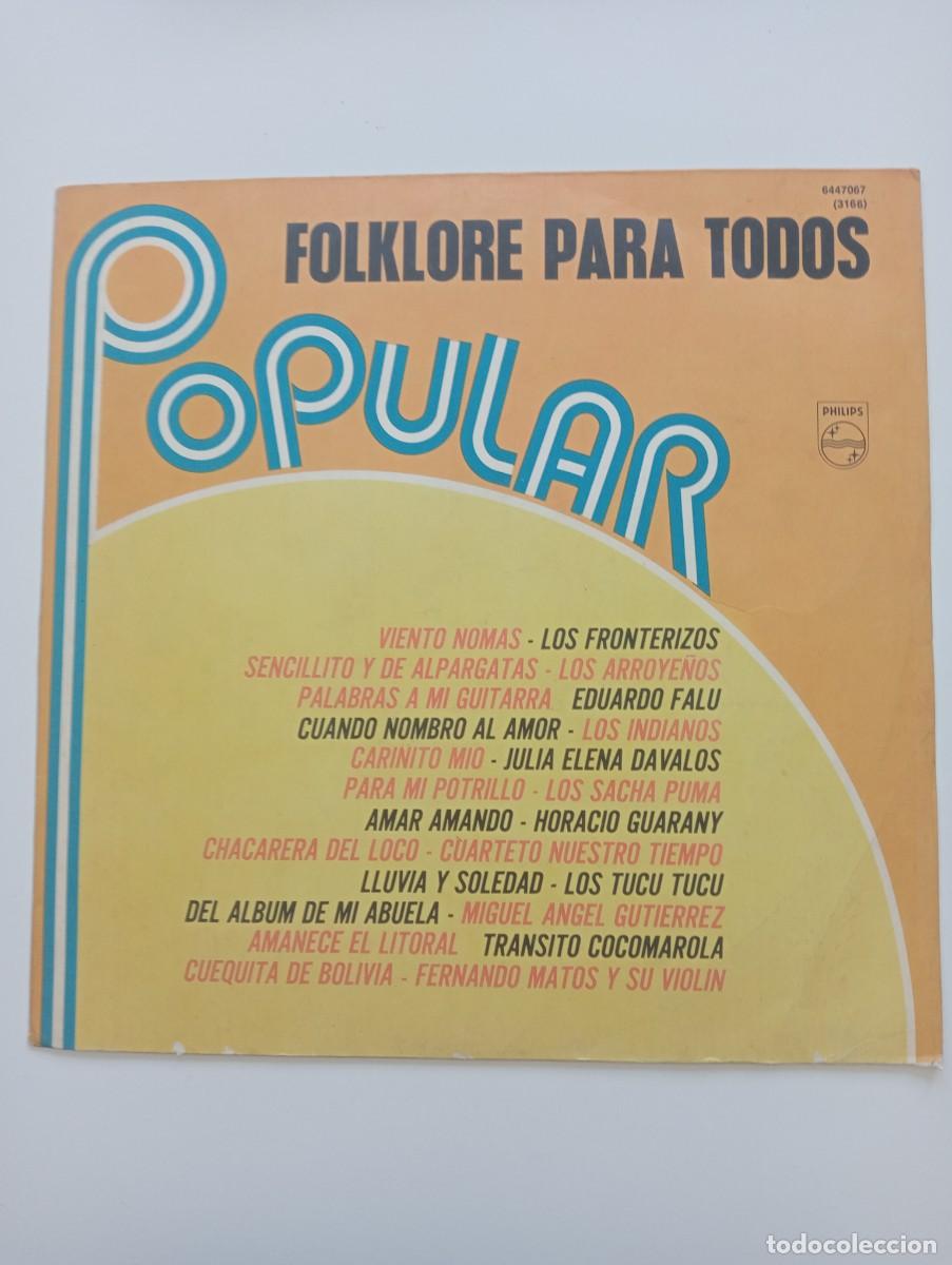 Discos de vinilo: Various - Folklore Para Todos - Popular LP 1972 RARO - Foto 1
