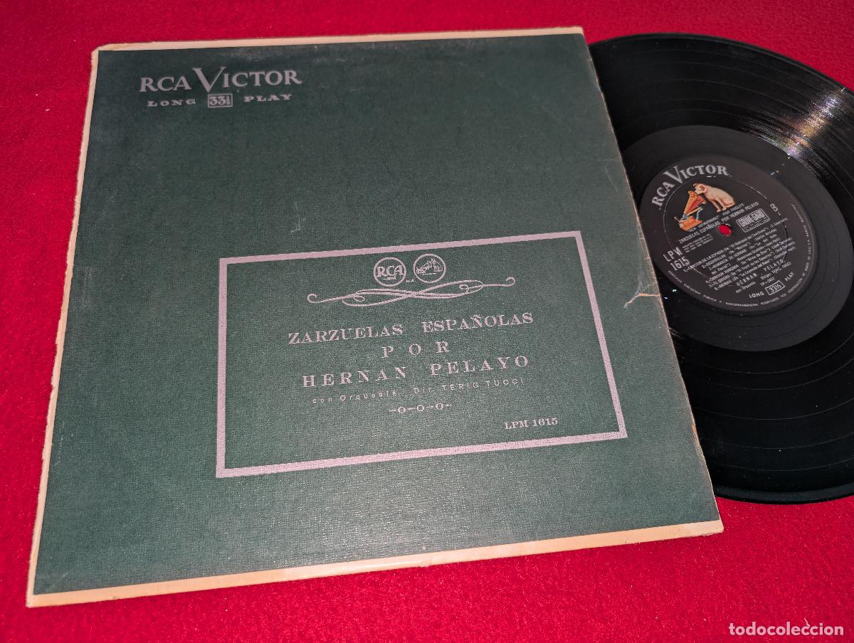 Disques de vinyle: ORQUESTA dir Terig Tucci ZARZUELAS ESPA&Ntilde;OLAS POR HERNAN PELAYO LP 195? RCA CHILE