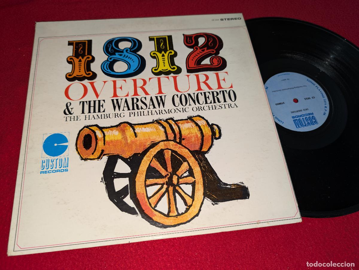 Disques de vinyle: THE HAMBURG PHILHARMONIC ORCHESTRA 1812 overture & The Warsaw concerto LP 195? Custom USA US