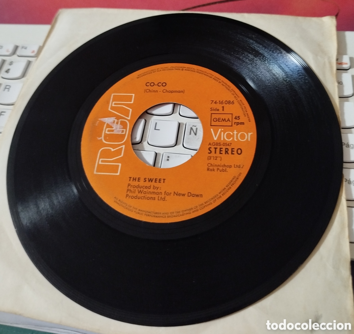 Discos de vinilo: The Sweet - CO-CO. SOLO DISCO - Foto 1