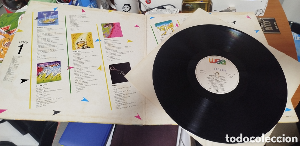 Discos de vinilo: Antonio y Carmen - Sopa de Amor - Foto 3
