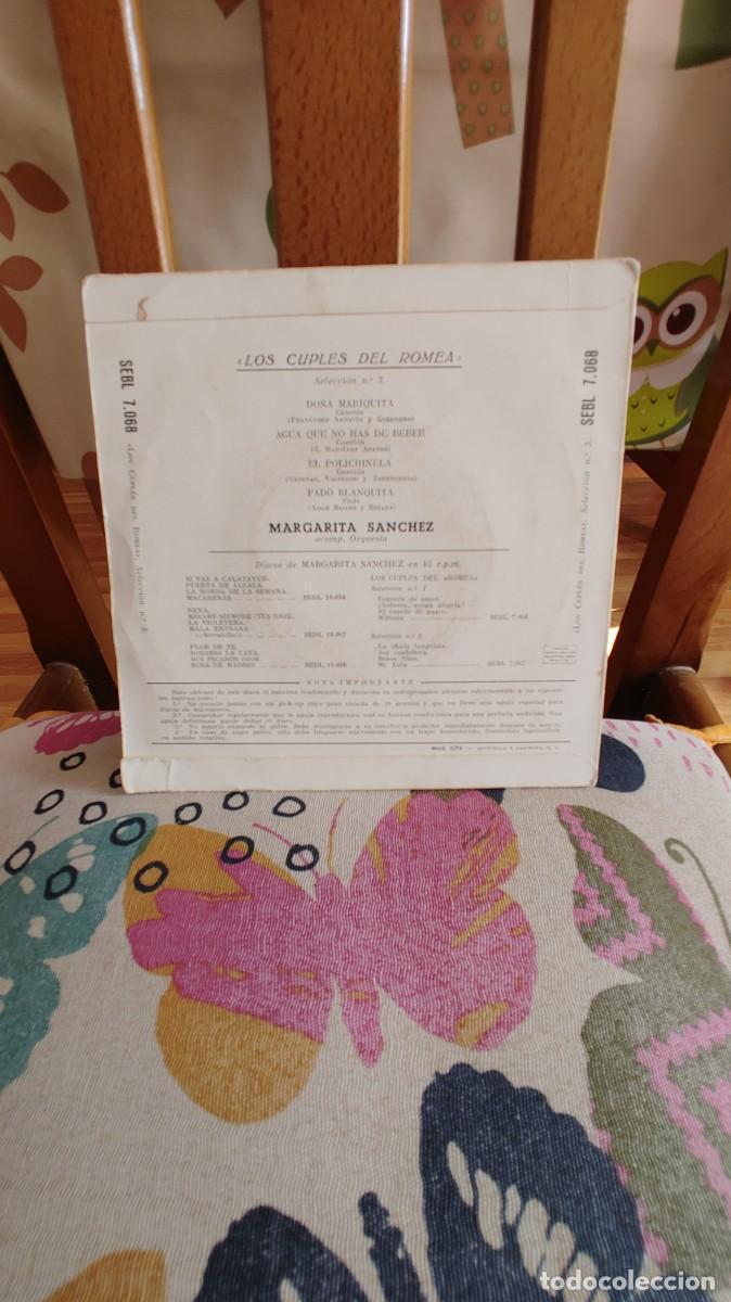 Discos de vinilo: MARGARITA SANCHEZ-EP LOS CUPLES DEL ROMEA - Foto 2
