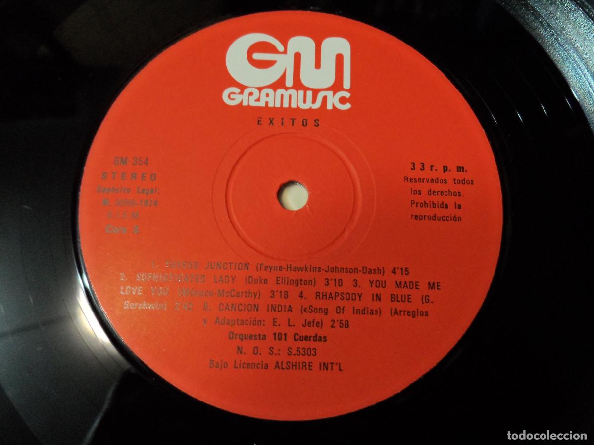 Discos de vinilo: Orquesta 101 Cuerdas - EXITOS (SPAIN 1974) - Foto 3