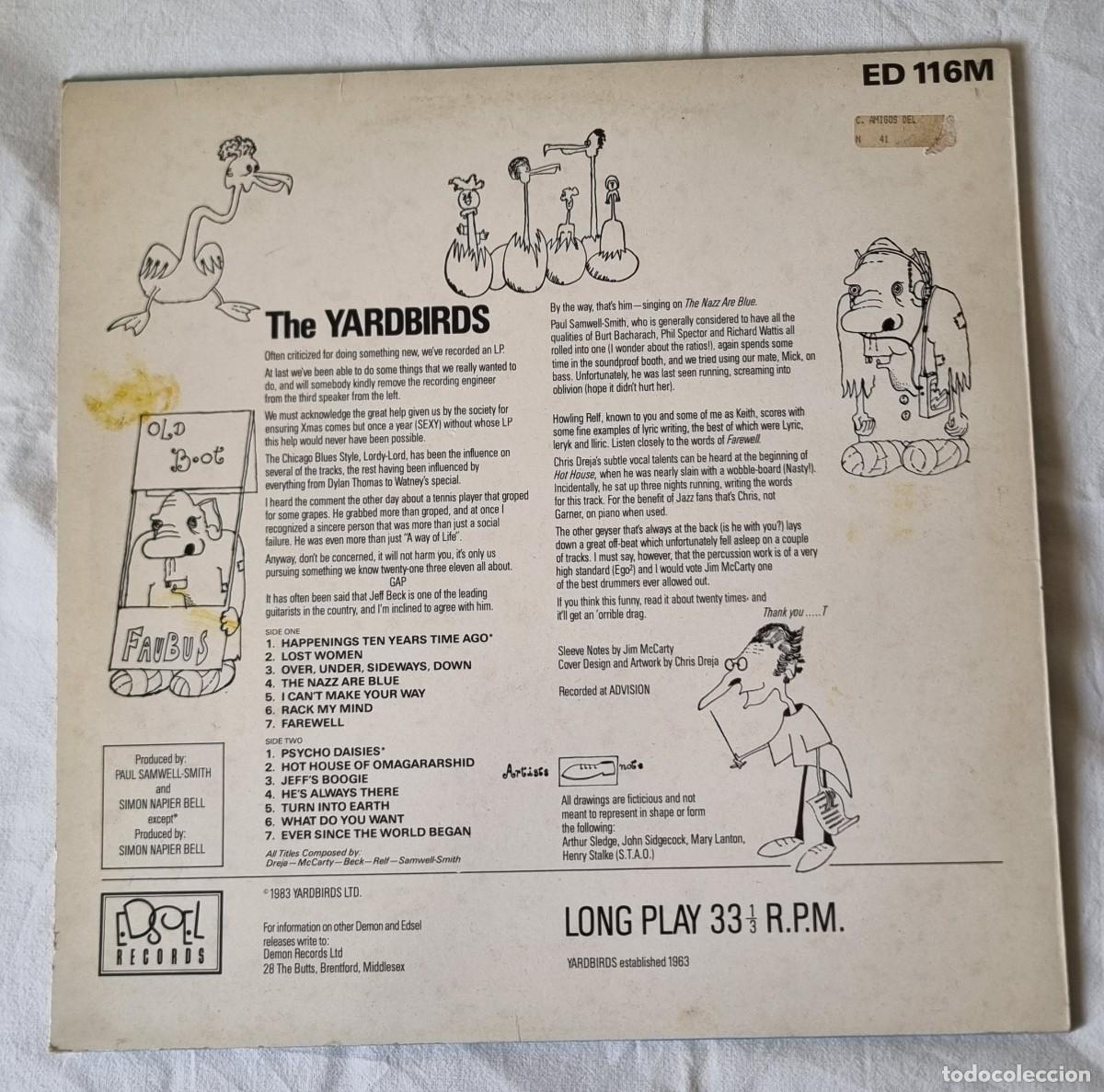 Discos de vinilo: LP Vinilo Yardbirds, Roger The Engineer - Foto 2