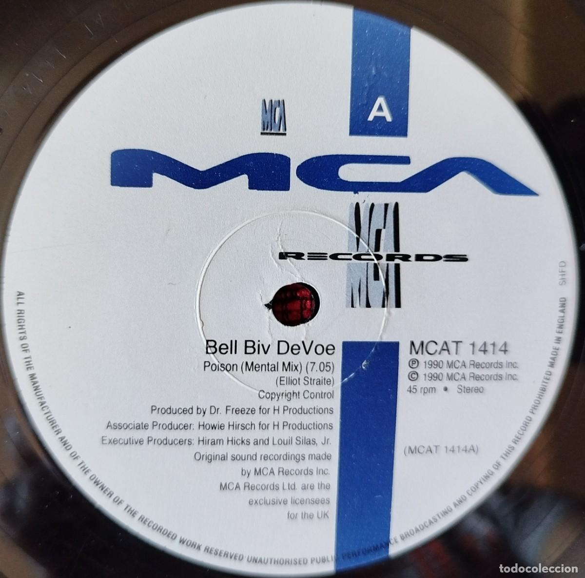 Discos de vinilo: BELL BIV DEVOE ** Poison ** MAXI SINGLE VINILO 1990 UK - Foto 3