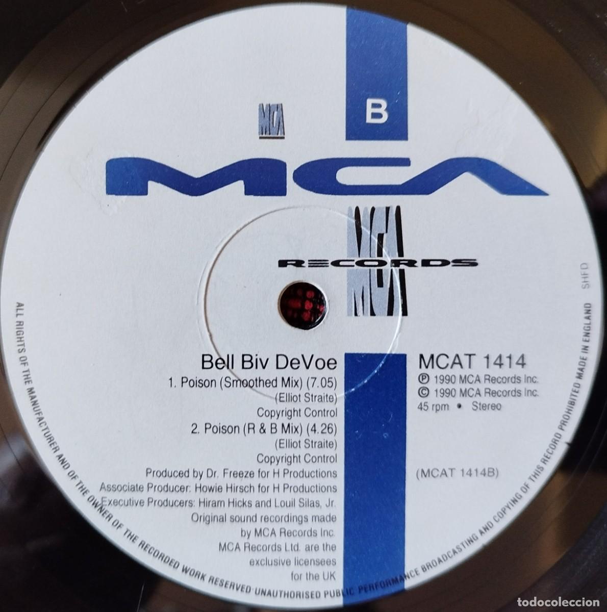 Discos de vinilo: BELL BIV DEVOE ** Poison ** MAXI SINGLE VINILO 1990 UK - Foto 4
