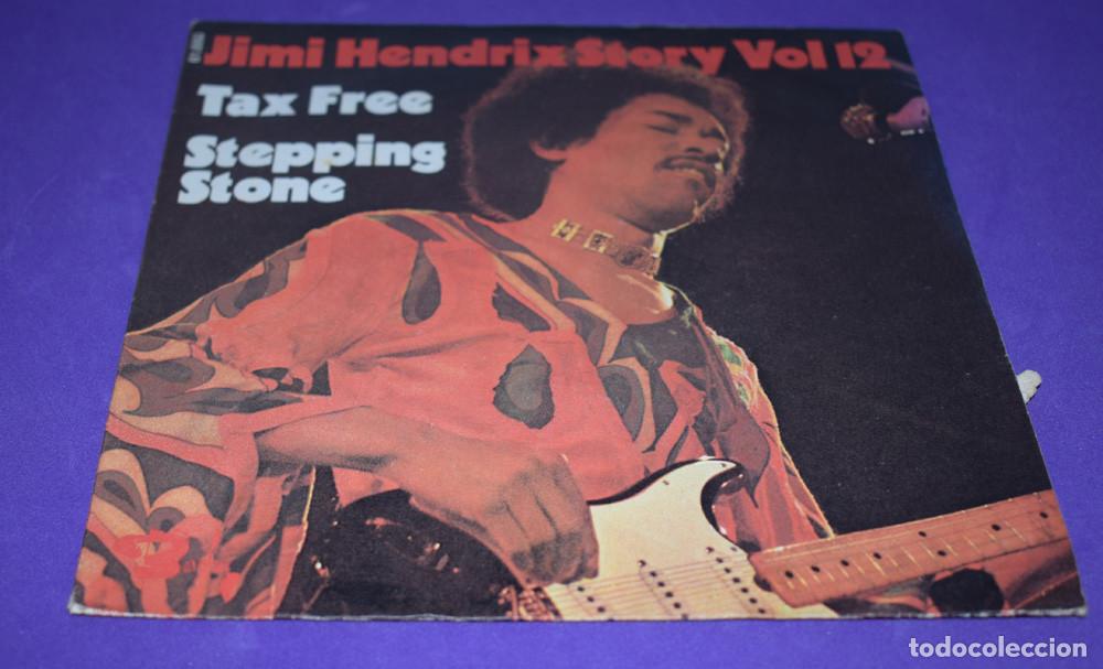 Discos de vinilo: JIMI HENDRIX &ndash; Tax Free / Stepping Stone - SINGLE 1972 - Foto 1
