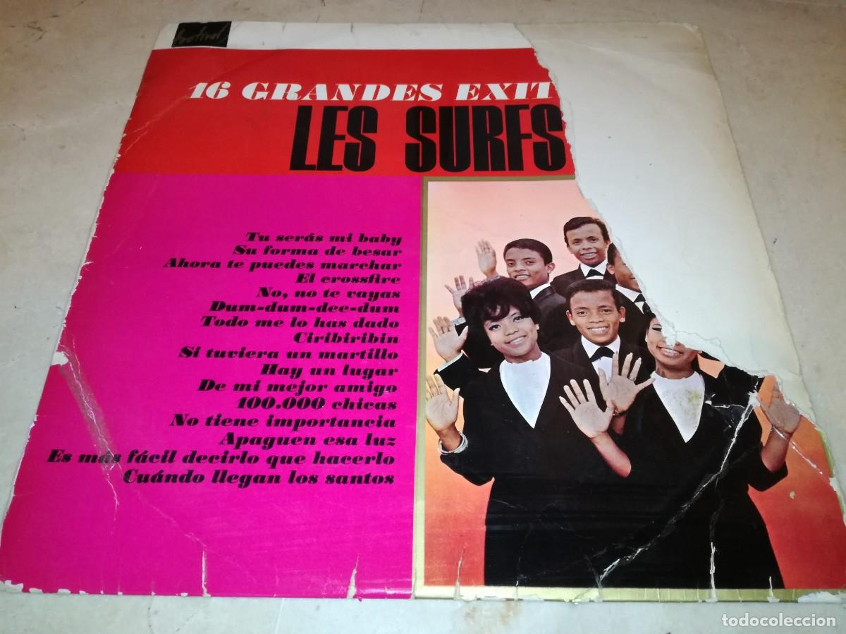 Discos de vinilo: LES SURFS-16 GRANDES EXITOS-ORIGINAL ESPA&Ntilde;OL 1964 - Foto 1