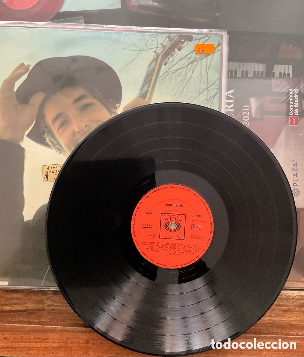 Discos de vinilo: BOB DYLAN. Nashville Skyline. Espa&ntilde;a. - Foto 3