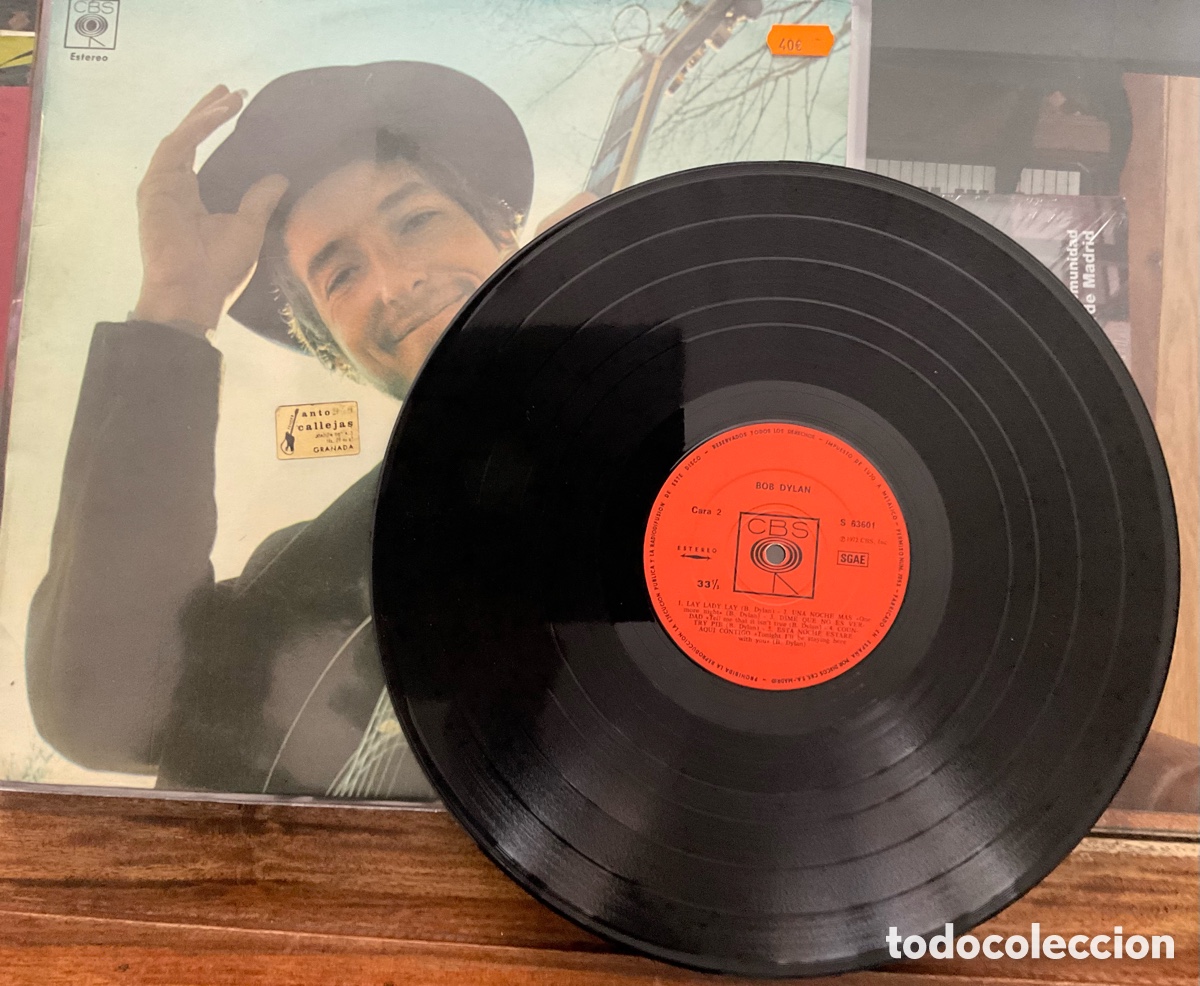 Discos de vinilo: BOB DYLAN. Nashville Skyline. Espa&ntilde;a. - Foto 4