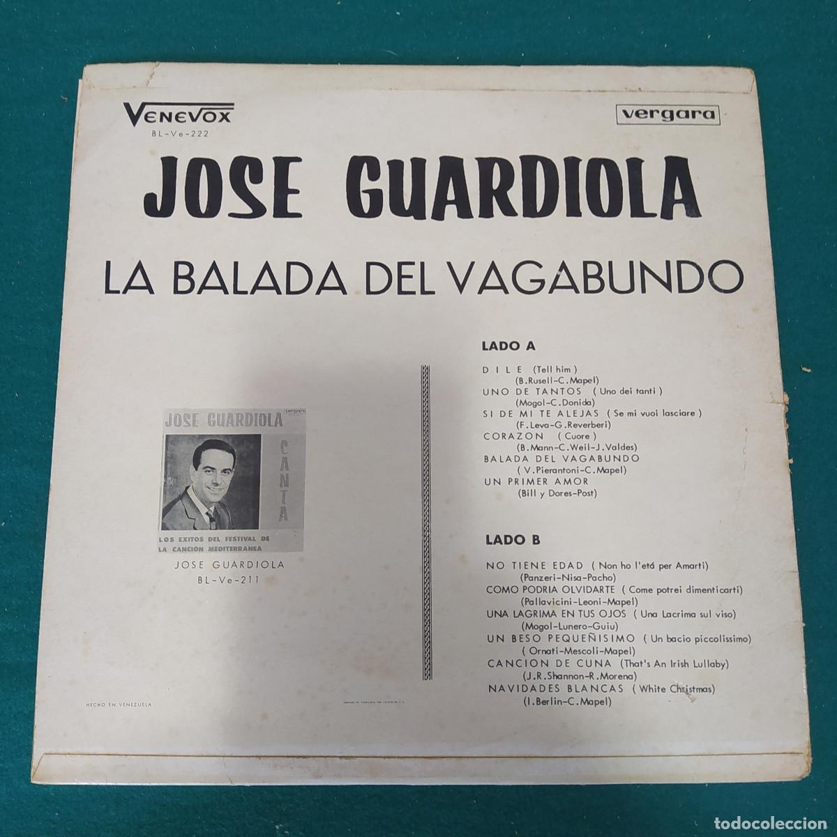 Discos de vinilo: Jose Guardiola &ndash; La Balada Del Vagabundo - Foto 2
