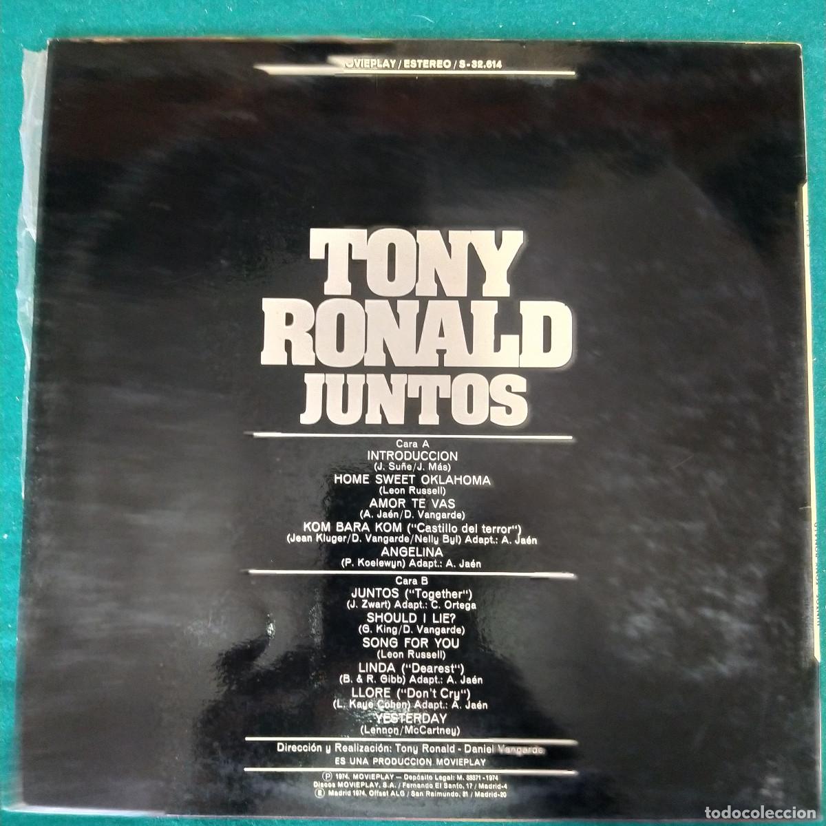 Discos de vinilo: Tony Ronald &ndash; Juntos - Foto 2