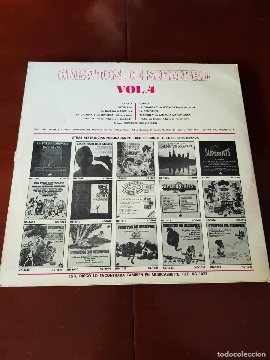Discos de vinilo: CUENTOS DE SIEMPRE-VOL.4 - Foto 2