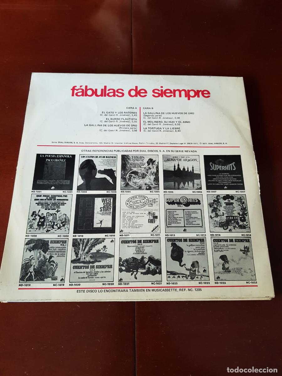 Discos de vinilo: FABULAS DE SIEMPRE-EL GATO Y LOS RATONES - Foto 2