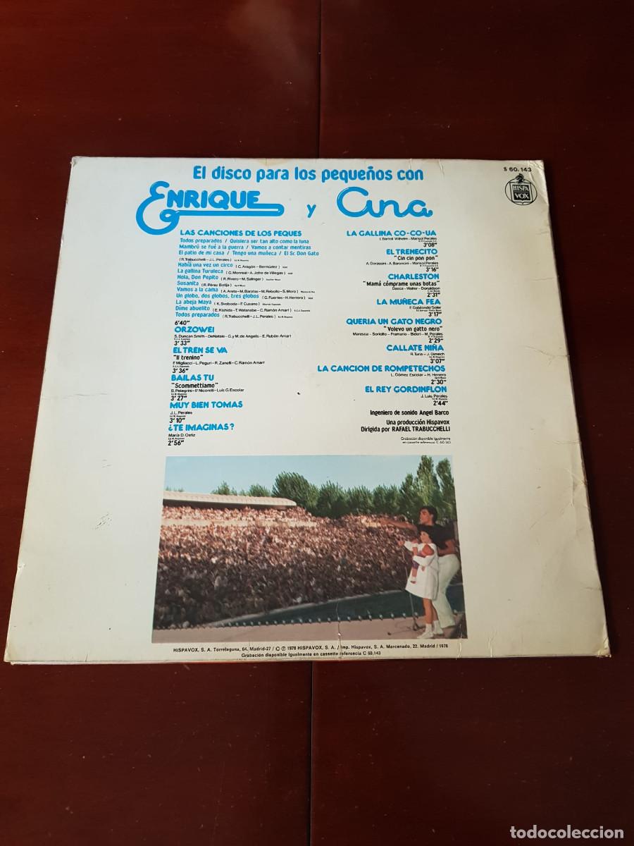 Discos de vinilo: EL DISCO PARA LOS PEQUE&Ntilde;OS CON ENRIQUE Y ANA - Foto 2