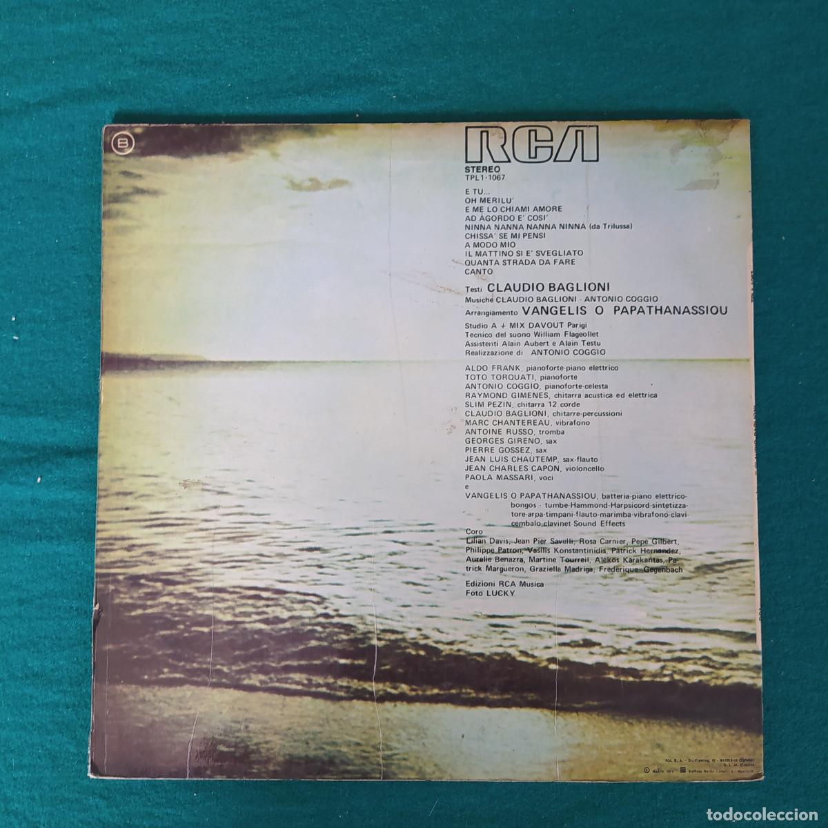 Discos de vinilo: Claudio Baglioni &ndash; E Tu... - Foto 2