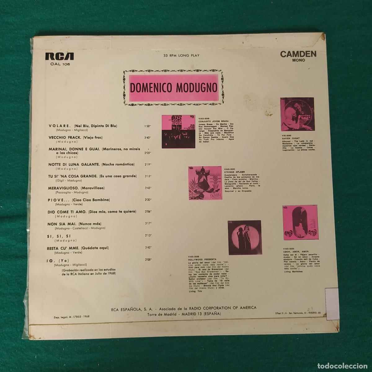 Discos de vinilo: Domenico Modugno &ndash; Domenico Modugno - Foto 2