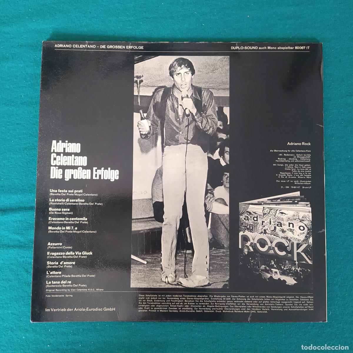 Discos de vinilo: Adriano Celentano &ndash; Die Gro&szlig;en Erfolge - Foto 2