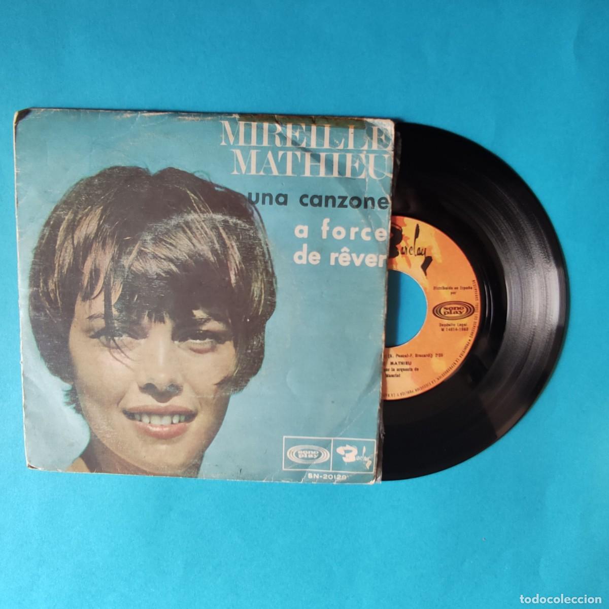 Discos de vinilo: MIREILLE MATHIEU - L&acute;AMOUR EST PASSE ** SINGLE * JUANI - Foto 1