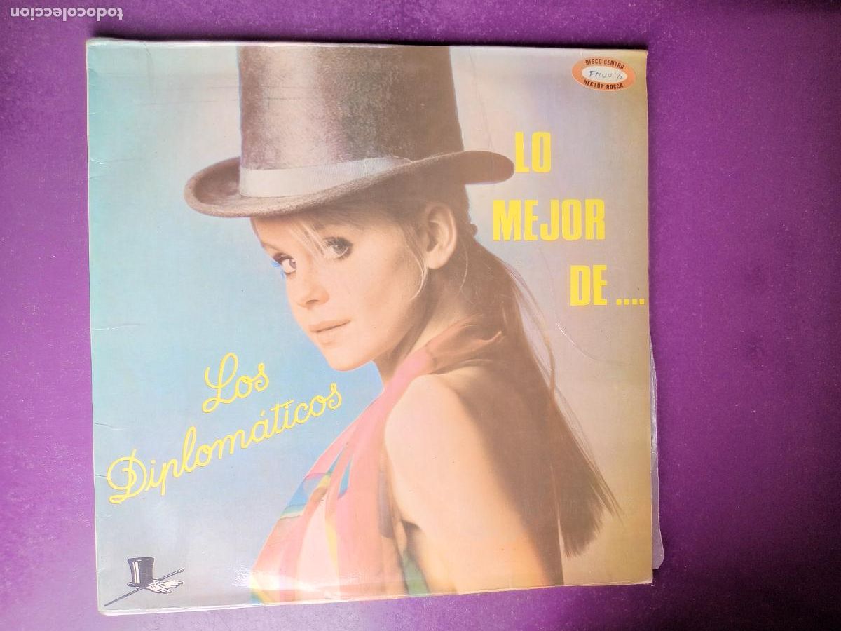 Disques de vinyle: LO MEJOR DE LOS DIPLOMATICOS - DOBLE LP FUENTES COLOMBIA - 28 EXITOS, SIN USO, CUMBIA, SALSA