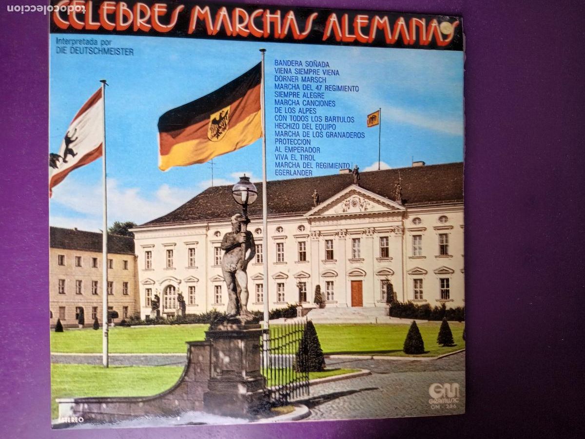 Dischi in vinile: Die Deutschmeister &lrm;&ndash; Celebres Marchas alemanas - LP GRAMUSIC 1974 - MILITAR. ALEMANIA, SIN USO