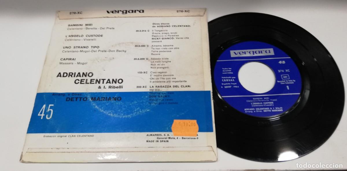 Discos de vinilo: SCO39-Adriano Celentano - Bambini Miei (7&rdquo;, EP) - Foto 2