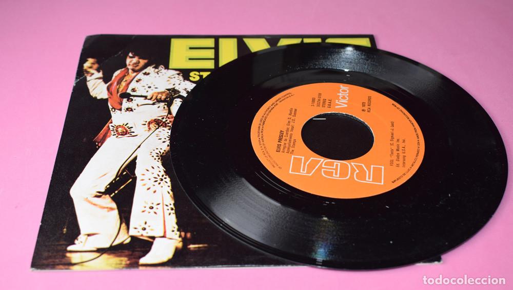 Discos de vinilo: ELVIS PRESLEY &ndash; Steamroller Blues - SINGLE 1973 - Foto 3