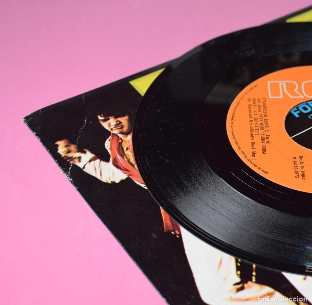 Discos de vinilo: ELVIS PRESLEY &ndash; Steamroller Blues - SINGLE 1973 - Foto 6