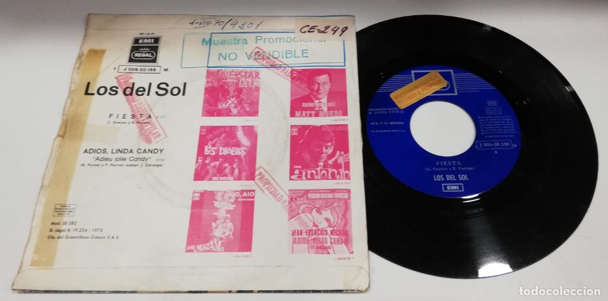 Discos de vinilo: SCO48-Los Del Sol - Fiesta (7&rdquo;, Single) - Foto 2