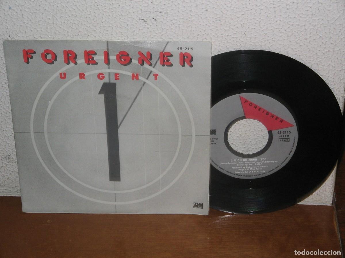 Discos de vinilo: Foreigner 7&acute;&acute; Mega Raro Vintage Espa&ntilde;a 1981 - Foto 1