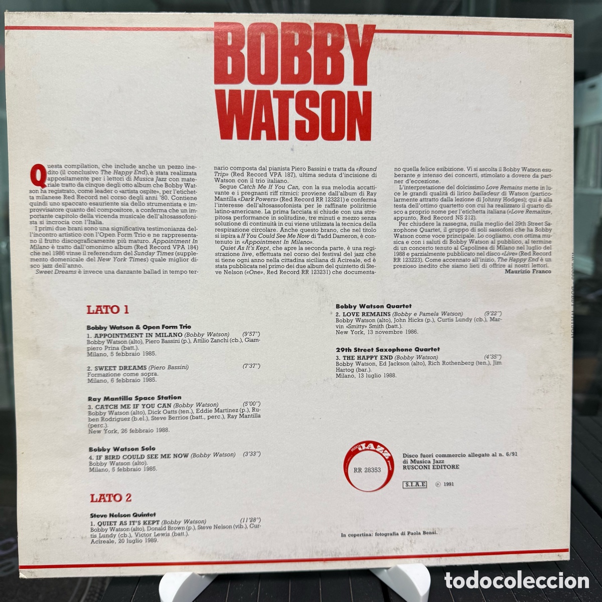 Discos de vinilo: Bobby Watson - Bobby Watson (LP) - Foto 2