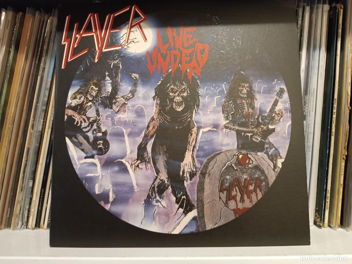 Discos de vinilo: Slayer &lrm;&ndash; Live Undead - LP Germany 2016 - DISCO BLANCO - Foto 1
