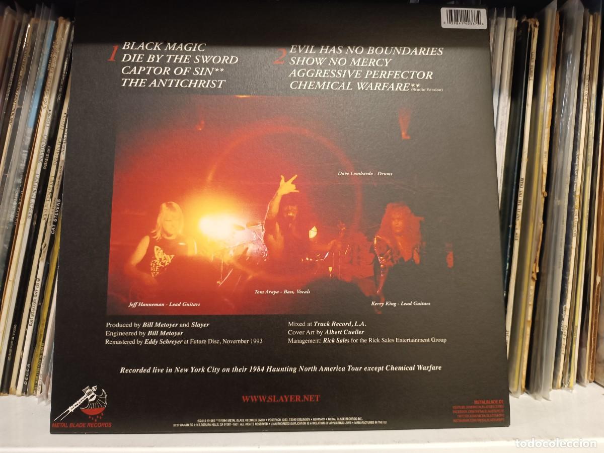 Discos de vinilo: Slayer &lrm;&ndash; Live Undead - LP Germany 2016 - DISCO BLANCO - Foto 2