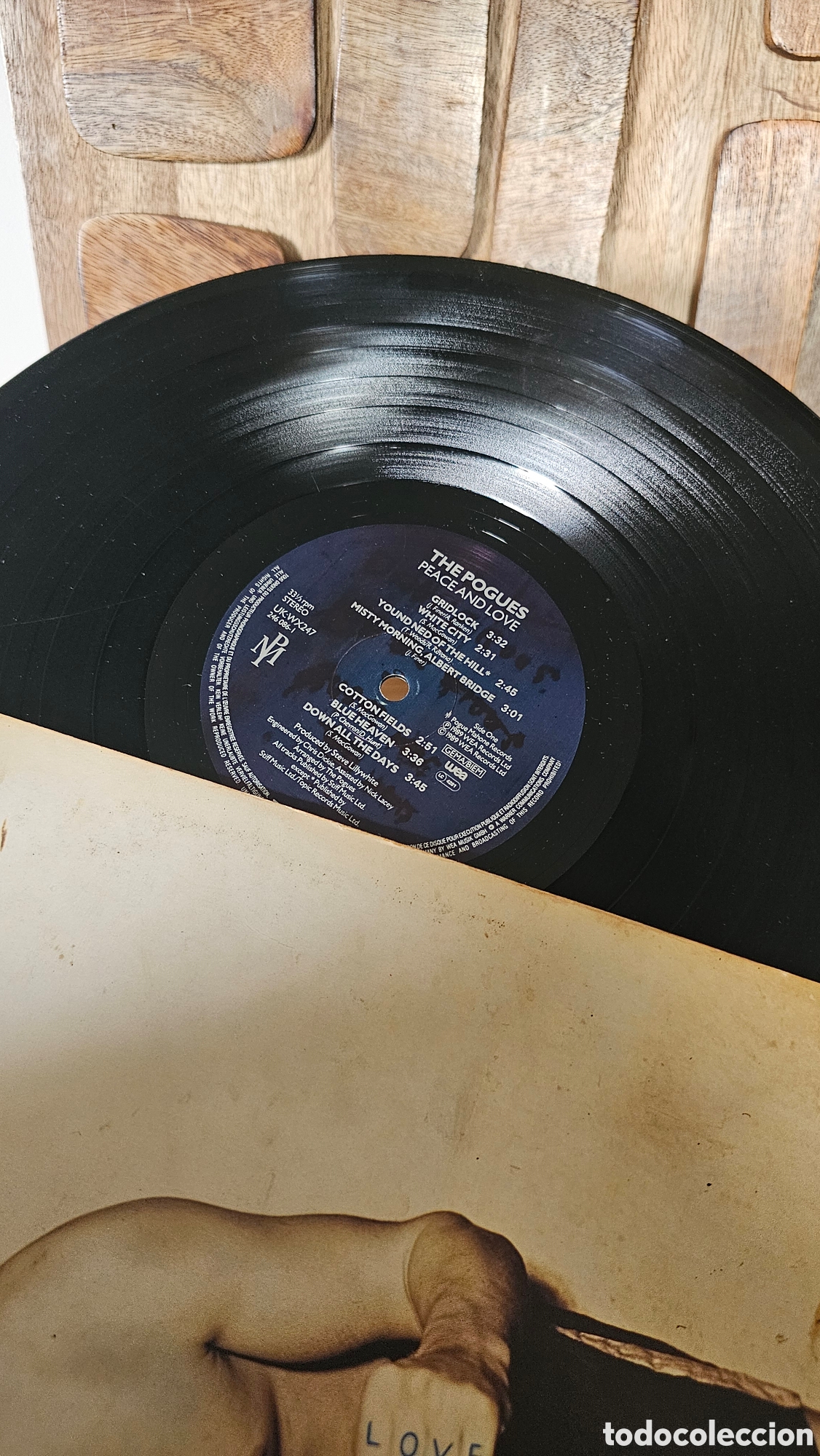 Discos de vinilo: Disco Lp 1989 &rdquo; POGUES&rdquo; PEACE LOVE&rdquo; - Foto 9