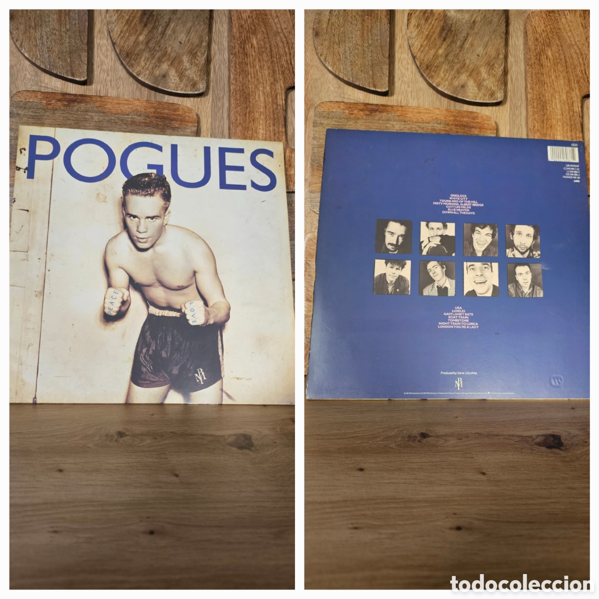 Discos de vinilo: Disco Lp 1989 &rdquo; POGUES&rdquo; PEACE LOVE&rdquo; - Foto 1